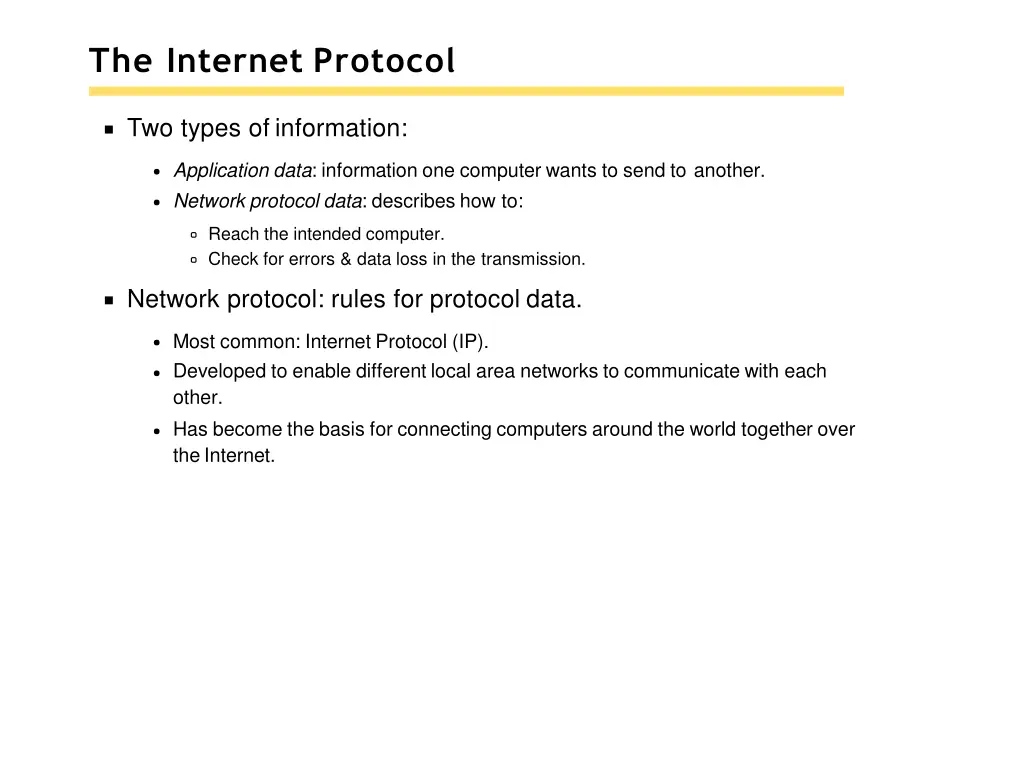 the internet protocol 1