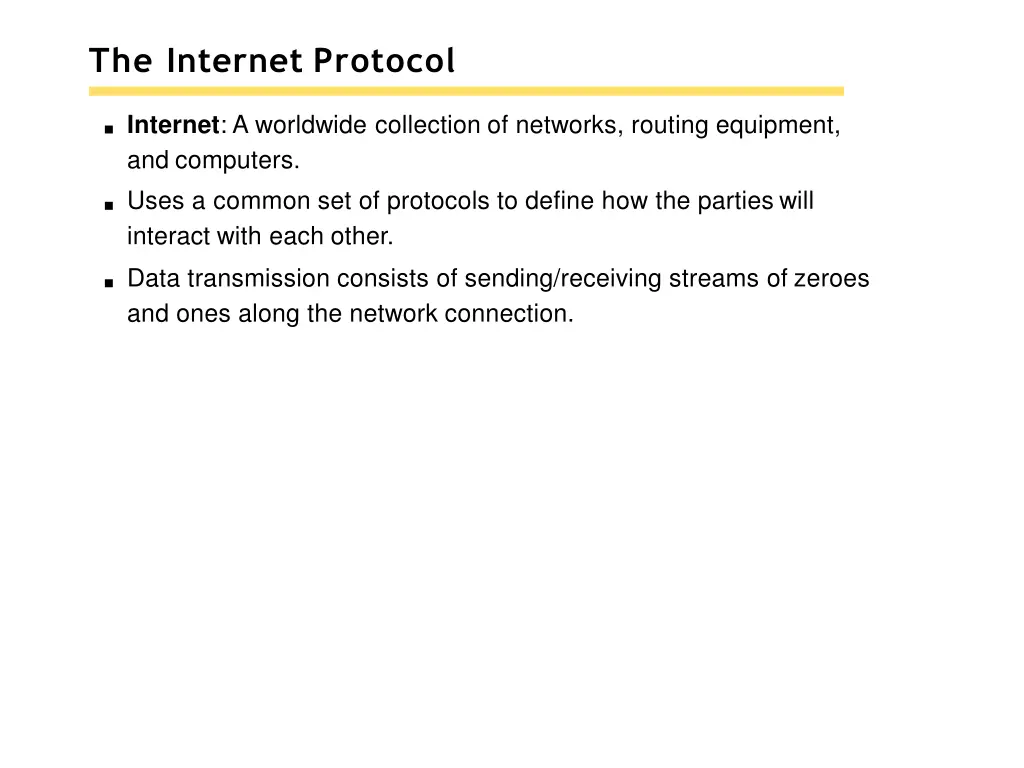 the internet protocol