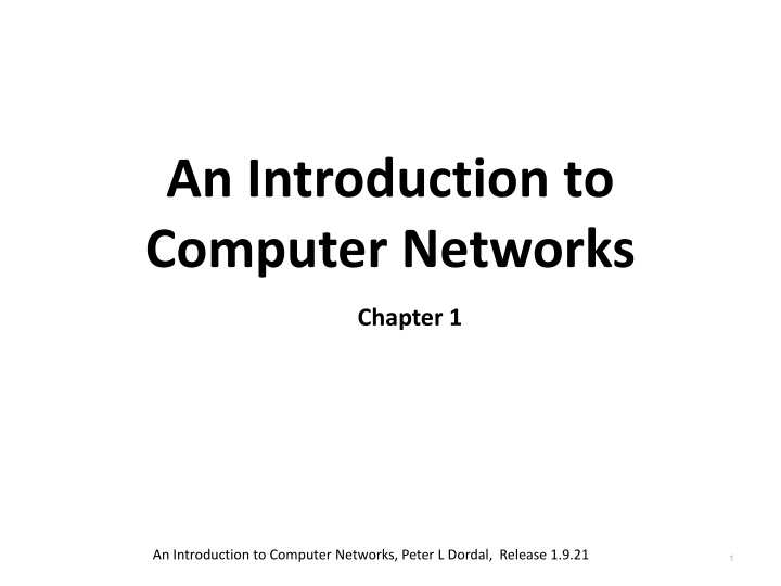 an introduction to computer networks
