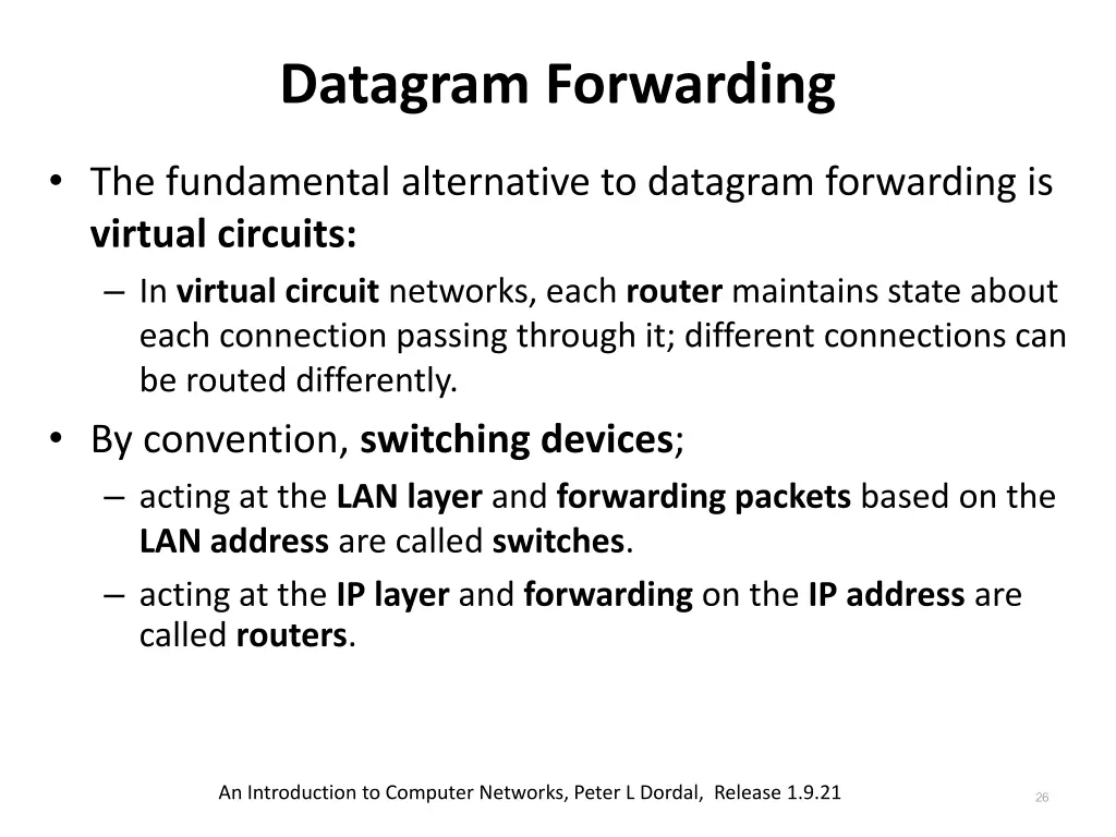datagram forwarding 6