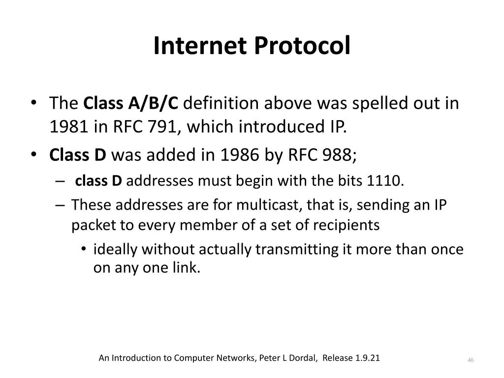 internet protocol 4