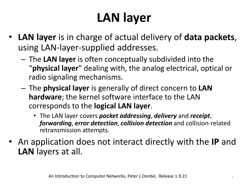 lan layer
