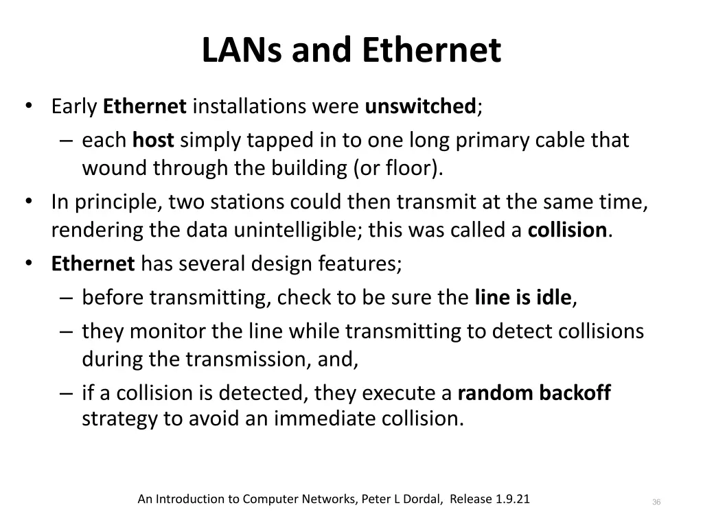 lans and ethernet 1