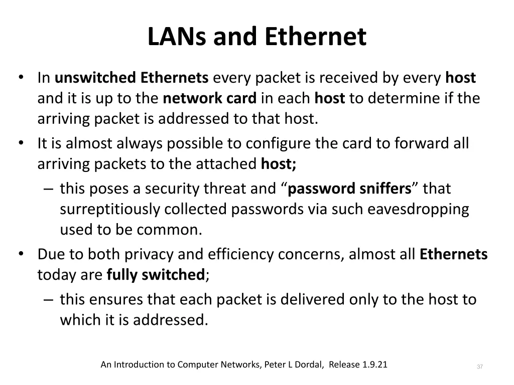 lans and ethernet 2