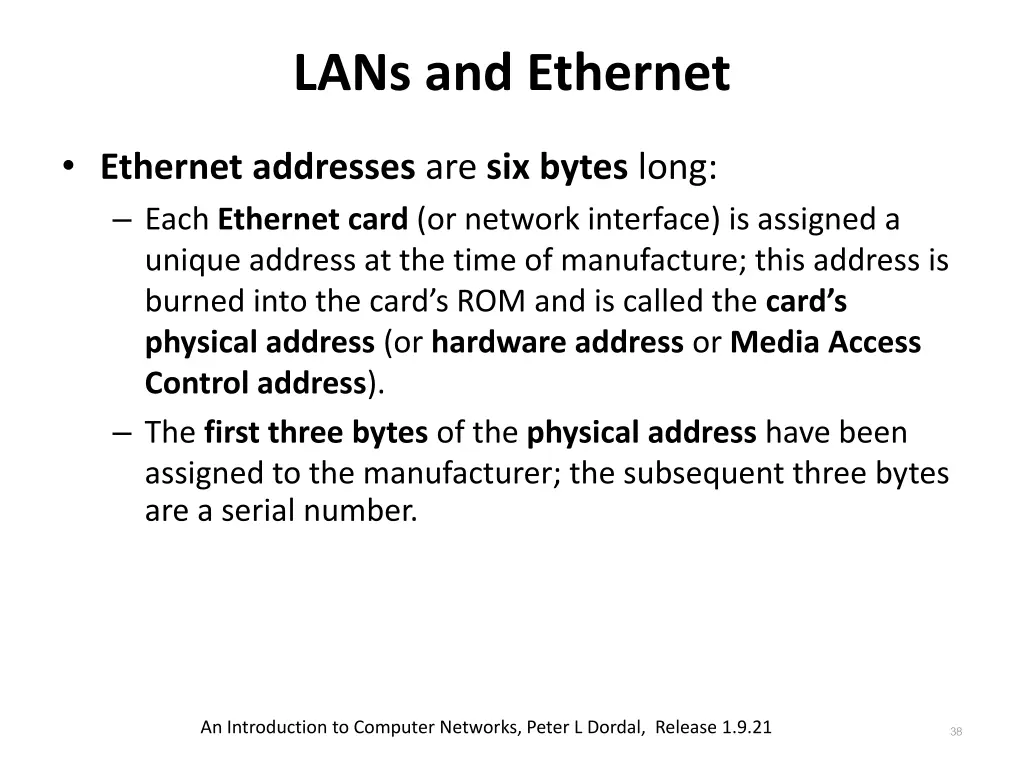 lans and ethernet 3