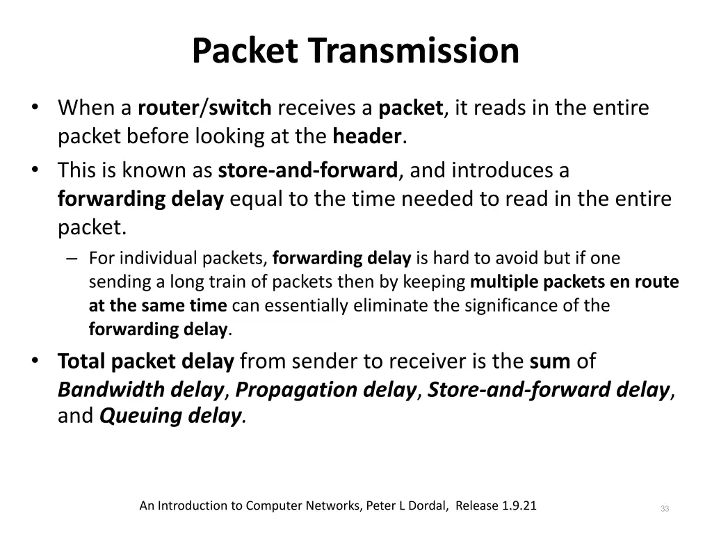 packet transmission 1
