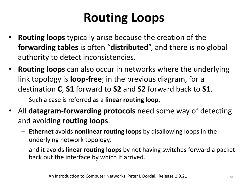 routing loops 1