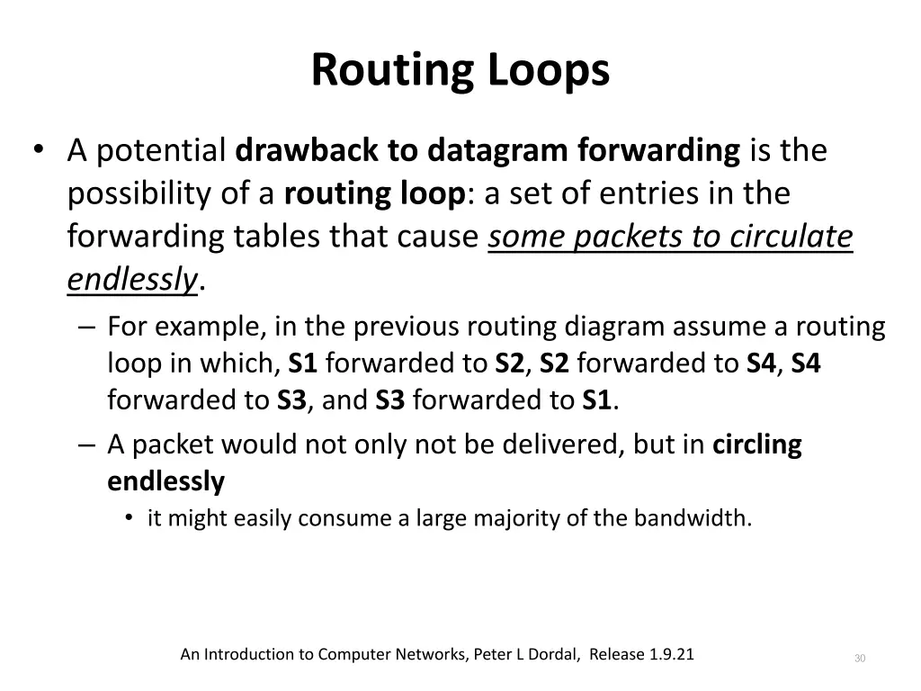 routing loops