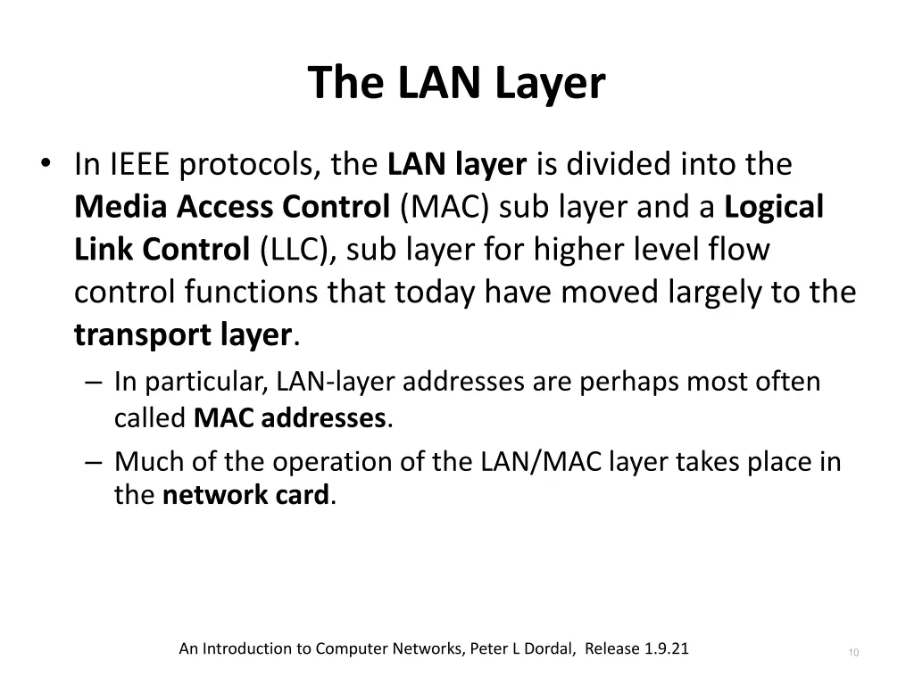 the lan layer