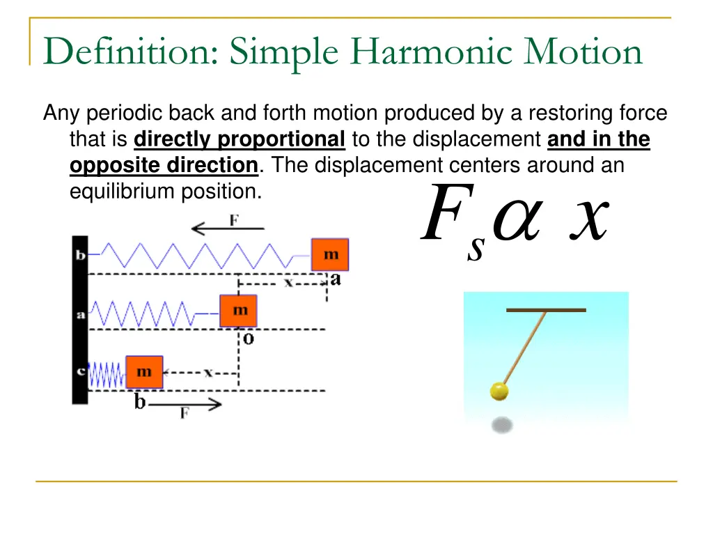 definition simple harmonic motion