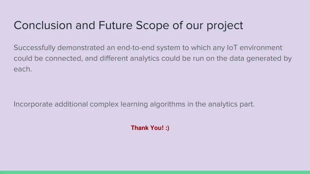 conclusion and future scope of our project