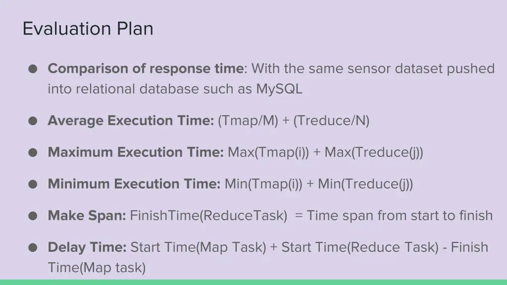 evaluation plan