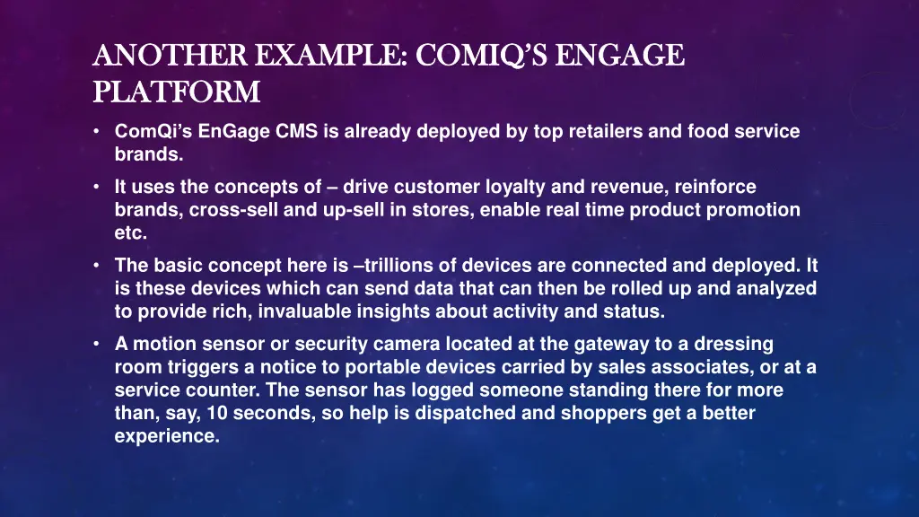 another example another example comiq s platform