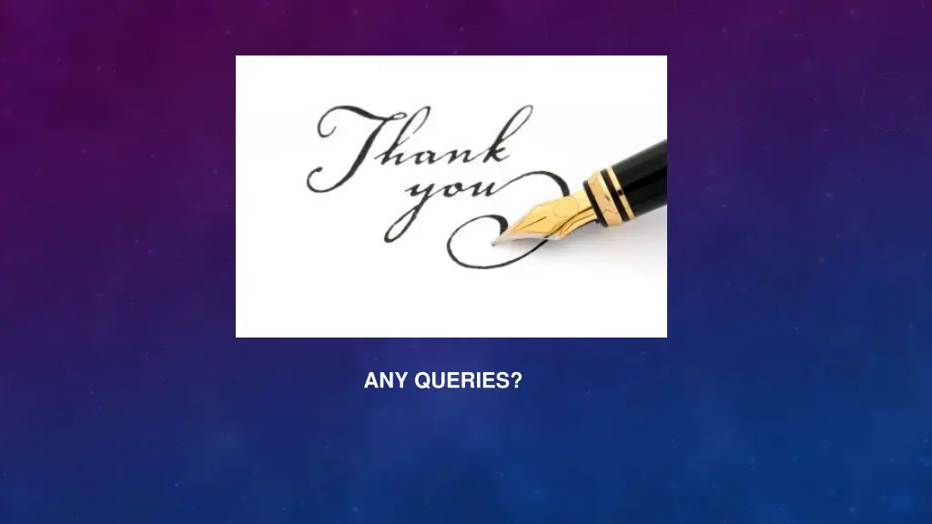 any queries