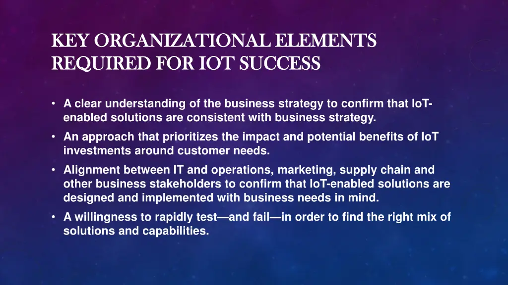 key organizational elements key organizational