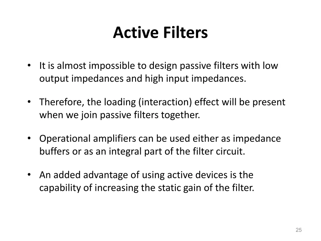 active filters