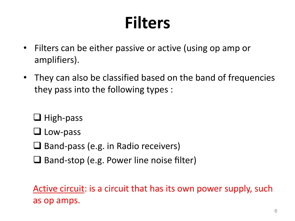 filters