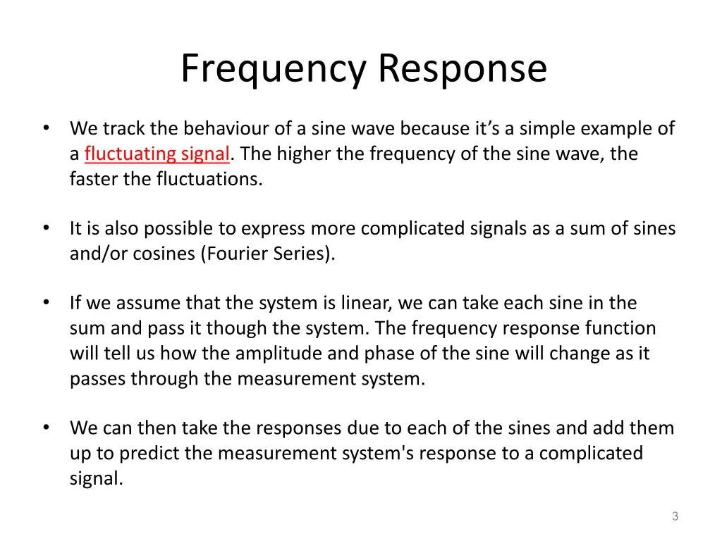 frequency response 1