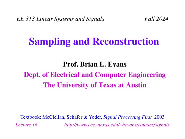ee 313 linear systems and signals fall 2024
