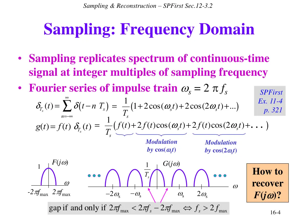 sampling reconstruction spfirst sec 12 3 2