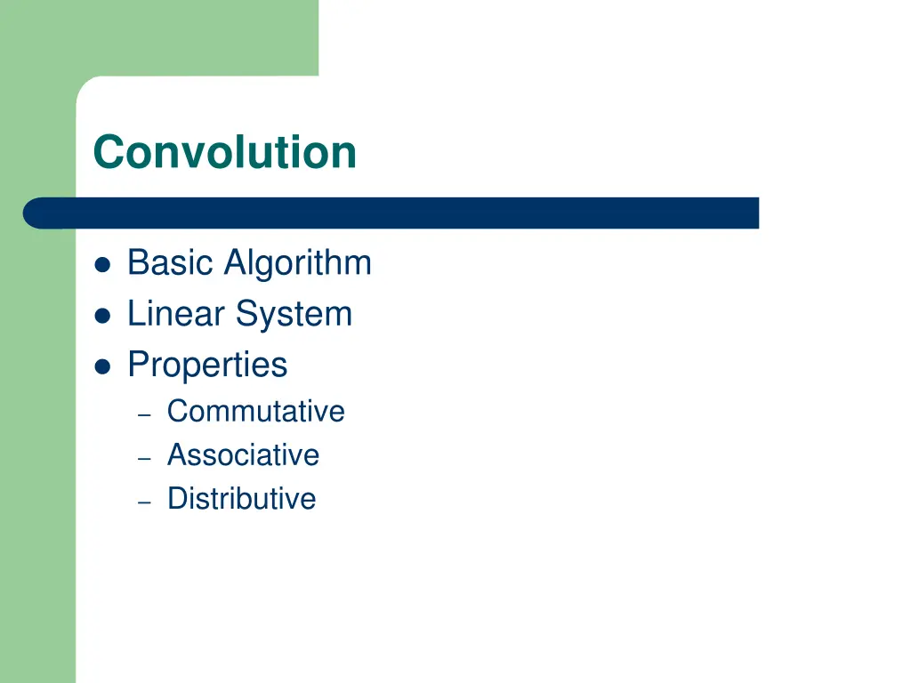 convolution