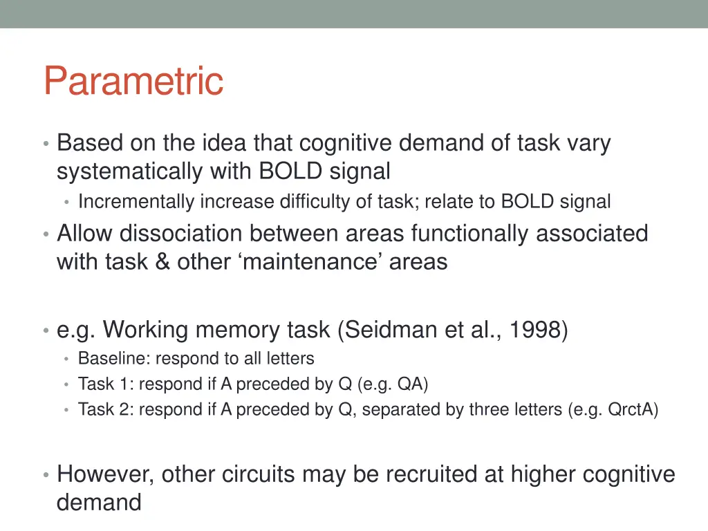 parametric