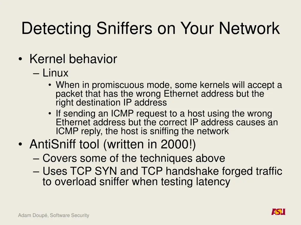detecting sniffers on your network 2