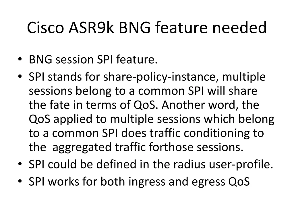 cisco asr9k bng feature needed