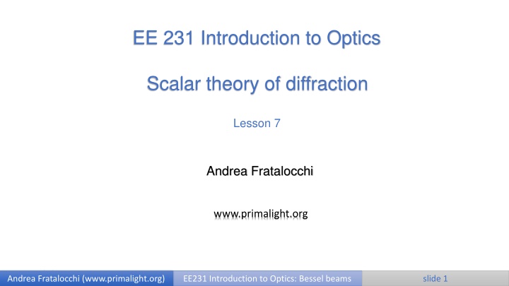 ee 231 introduction to optics