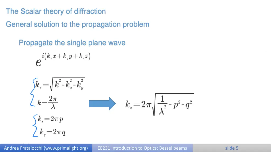 the scalar theory of diffraction 3