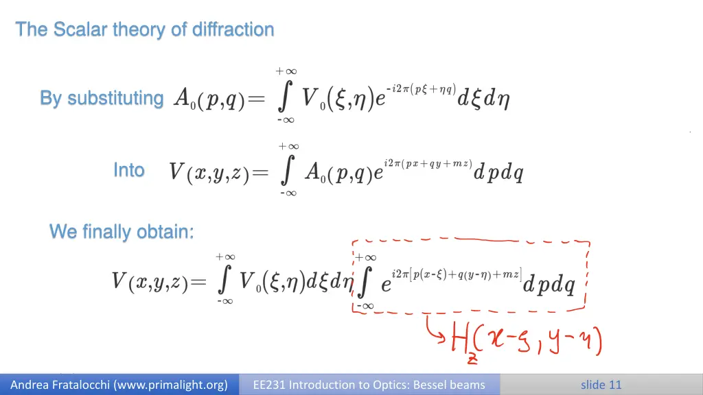 the scalar theory of diffraction 9