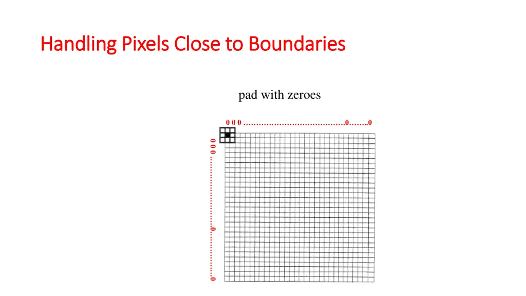 handling pixels close to boundaries handling