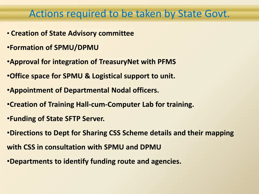actions to be taken actions required to be taken