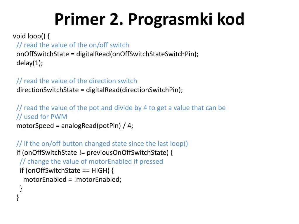 primer 2 prograsmki kod 2