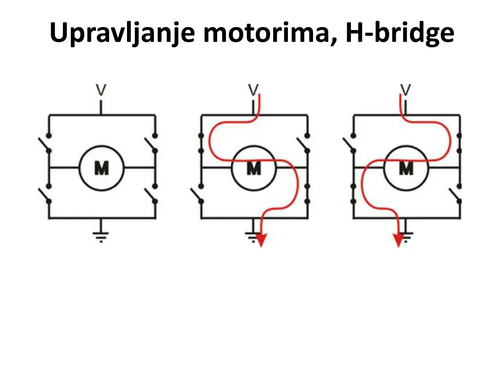 upravljanje motorima h bridge
