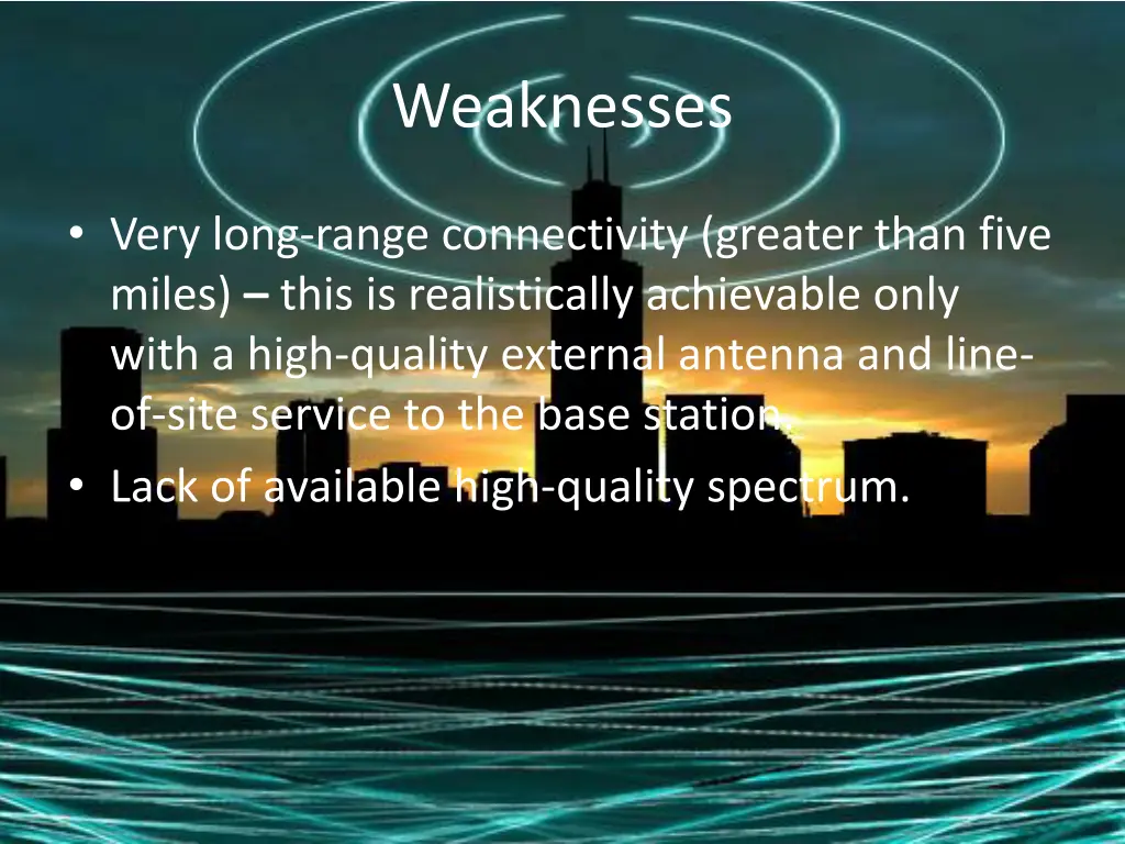 weaknesses