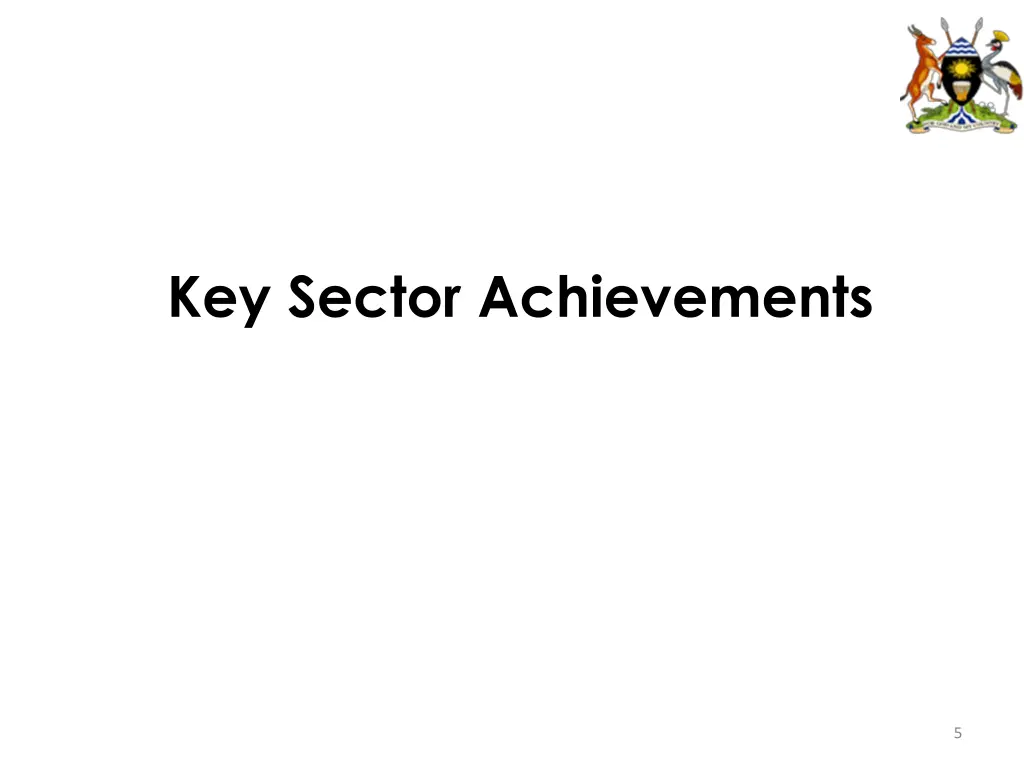 key sector achievements
