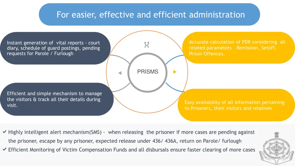 for easier effective and efficient administration