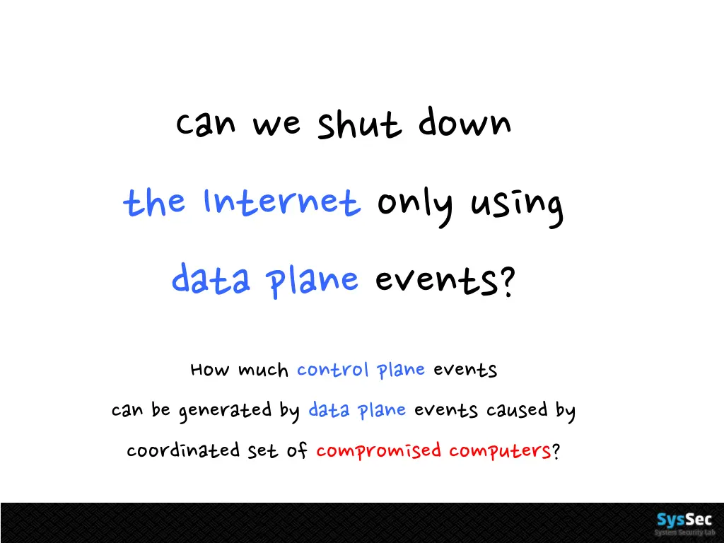 can we shut down the internet only using data