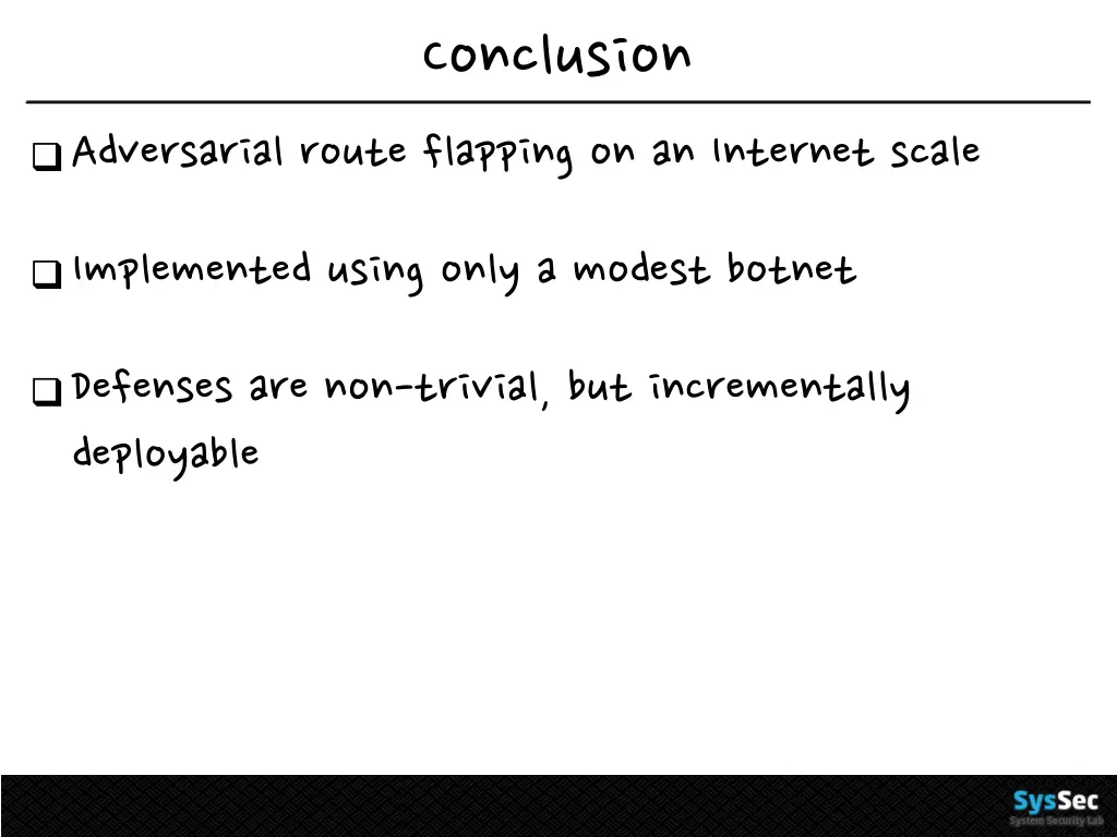 conclusion