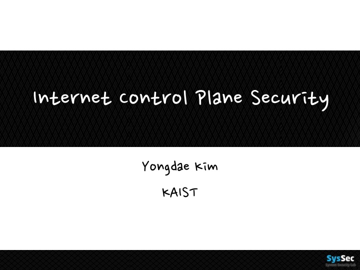 internet control plane security
