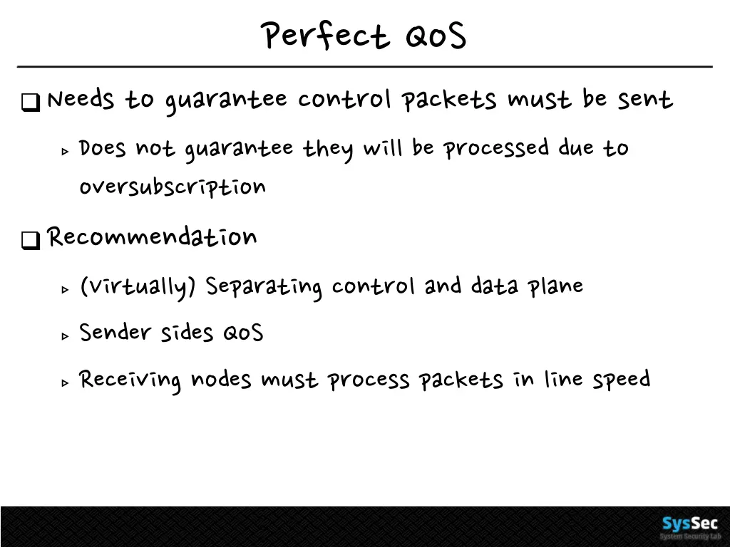 perfect qos