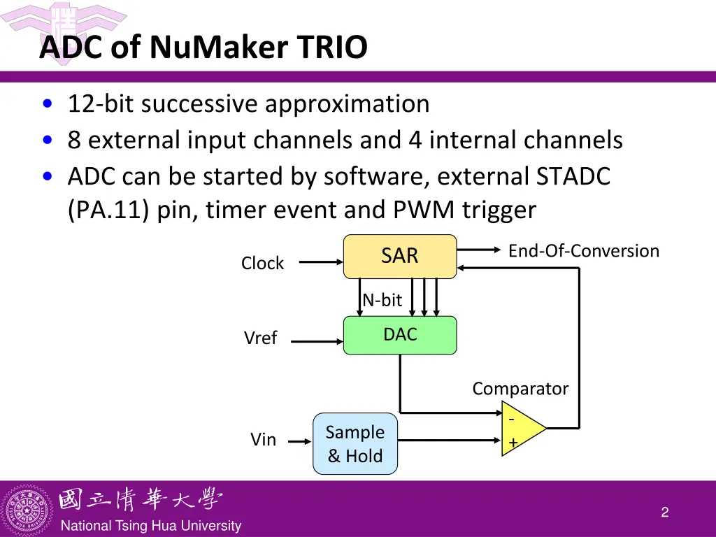 adc of numaker trio