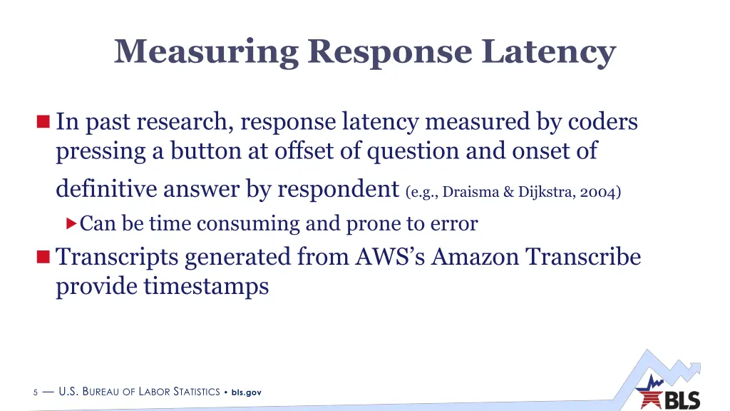 measuring response latency