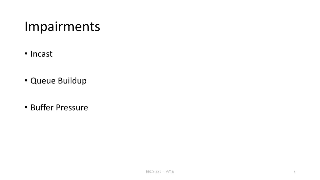 impairments