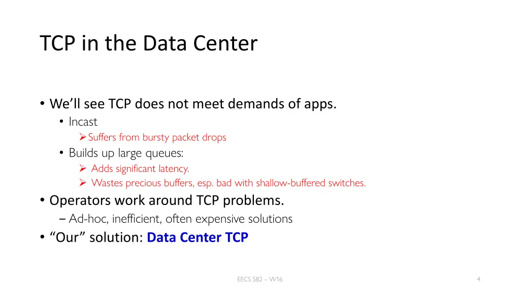 tcp in the data center