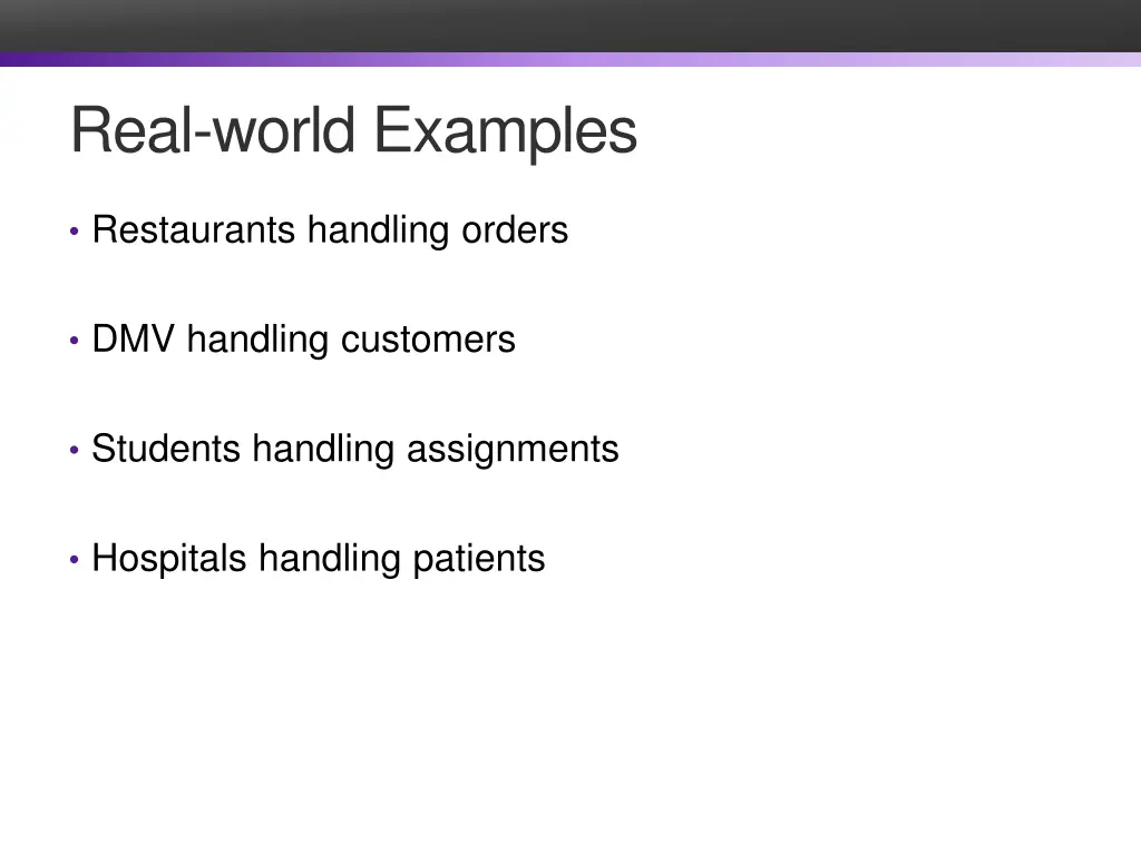 real world examples