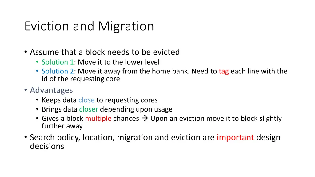 eviction and migration
