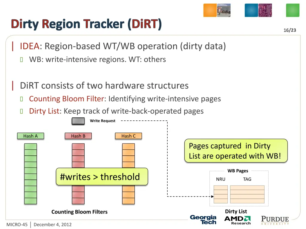 dirty region tracker dirt