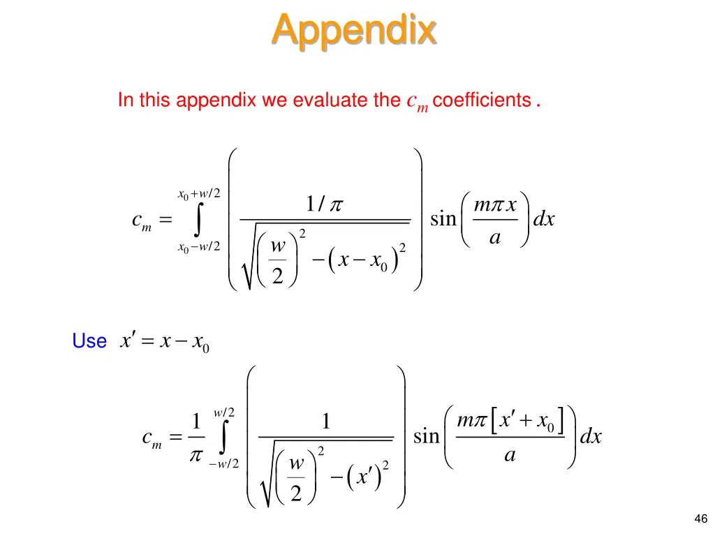 appendix